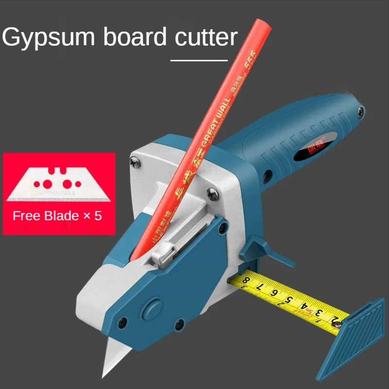 Handle Gypsum Board Cutting Tool Drywall Cutting Artifact Tool with Tape Measure Woodworking Scribe Cutting Board Tools