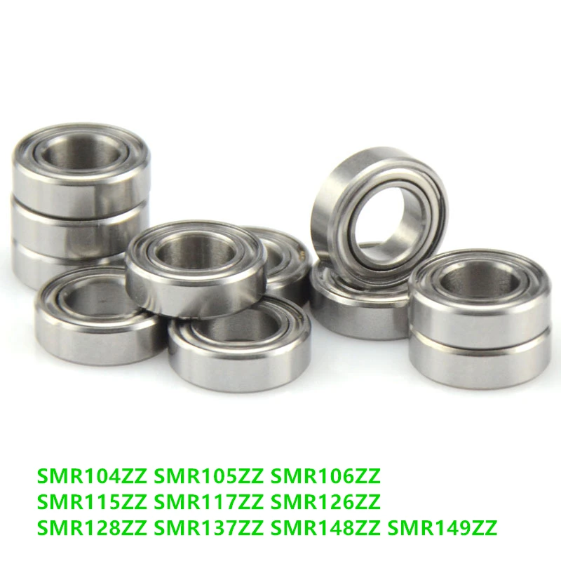 50PCS ABEC-5 SMR104ZZ SMR105ZZ SMR106ZZ SMR115ZZ SMR117ZZ SMR126ZZ SMR128ZZ SMR137ZZ SMR148ZZ stainless steel ball bearing