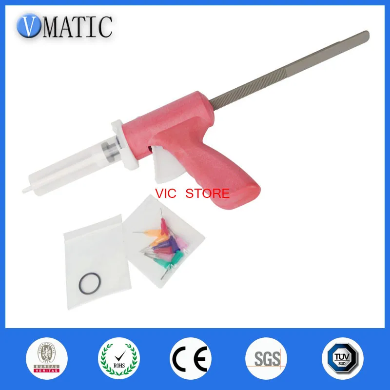 Miễn Phí Vận Chuyển 10Ml Hướng Dẫn Sử Dụng Ống Tiêm Súng/Epoxy Mắc Ca Súng Bắn Keo Lỏng Súng Bắn Keo/Pha Thuốc Súng Với Pha Thuốc kim & Ống Tiêm