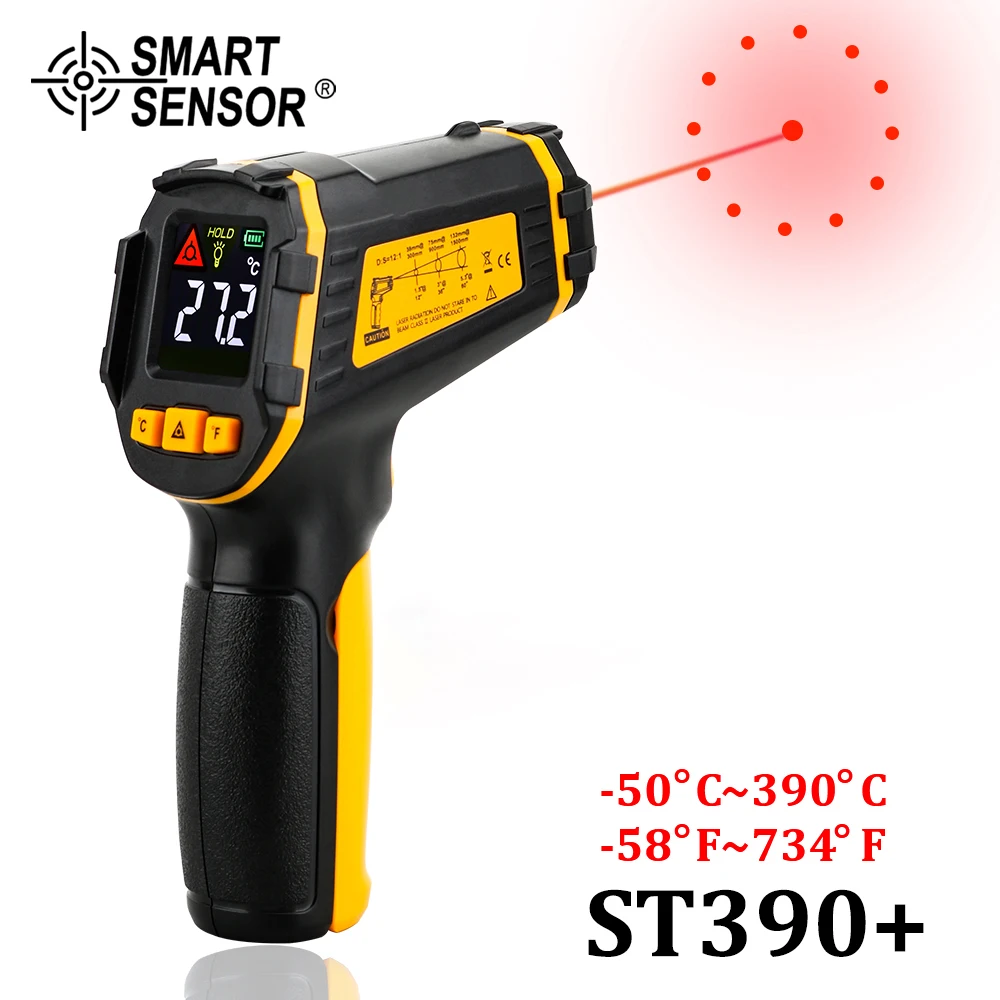 Digital Infrared Thermometer Non-Contact Laser Termometer IR LCD Display Temperature Meter Gun Pyrometer Temperature Instruments