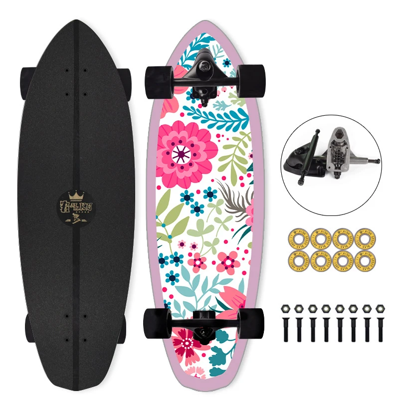 32inch Land Surf Skate Equipped With High Flexibility Sm Spring Steering S7 Truck Bracket Surfboard Surfing Skateboard