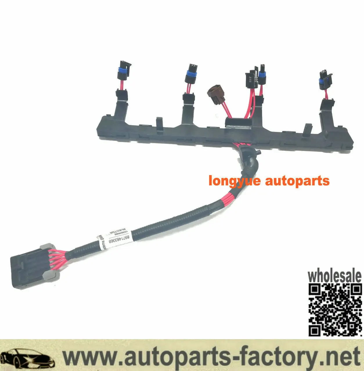 Longyue-Isuzu Trooper 4JX1 T Diesel 3L Sensor De Pressão Do Trilho Do Óleo, Seal Chicote Do Injector 8971463368