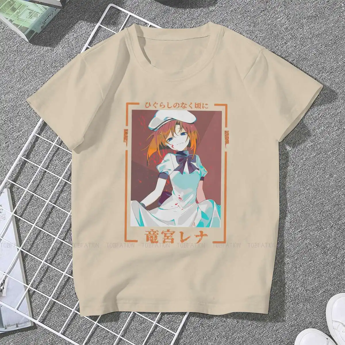 Rena Ryuugu Insane Casual TShirt Higurashi No Naku Koro Ni Printing Streetwear T Shirt Women Tee Unique Gift Idea