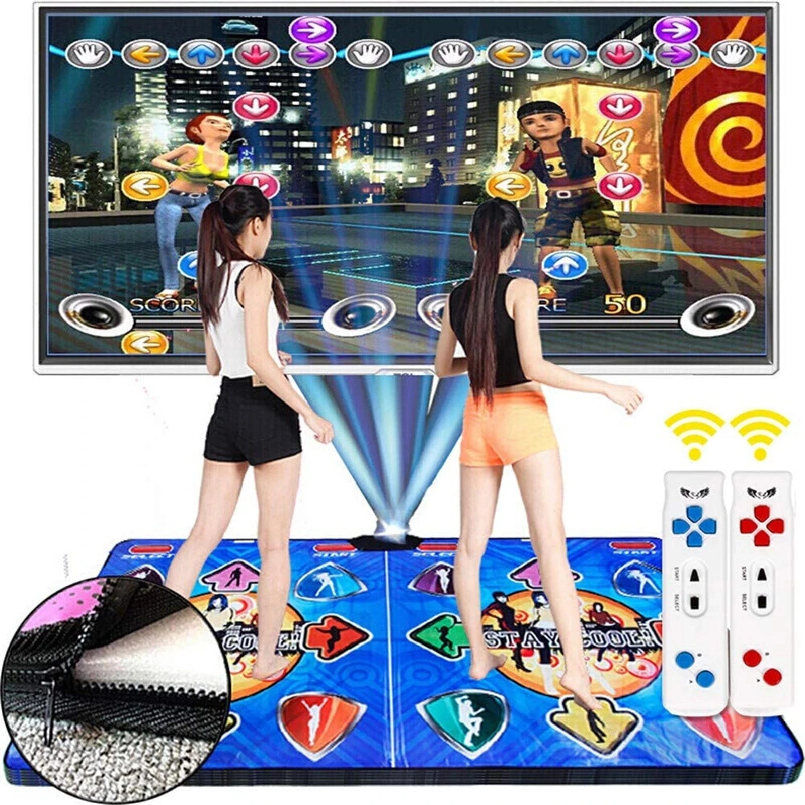 

Hot Sale New Non-Slip Dance Pads mats for PC TV Dance Gaming Yoga Mats Fit ,super dancer on computer,PK on the Double Dance pads