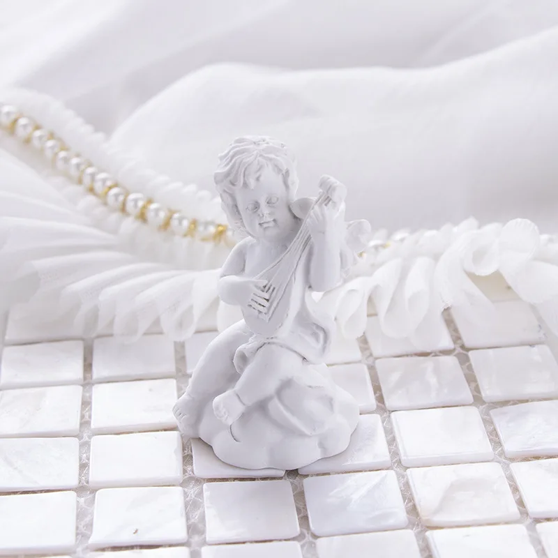 Mini angelo decorazione in resina puntelli per foto fotografia sfondo decorazione puntelli