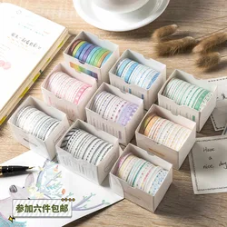 9 Designs 10pcs/box Cute Washi Tapes Adhesive Tape  DIY Scrapbooking Deco School Stationery Masking Tapes