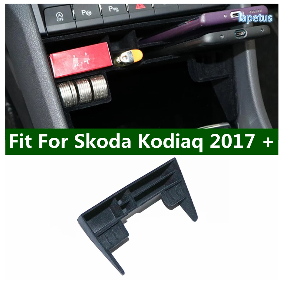 

Car Middle Console Storage Pallet Tray Container Box Phone Fit For Skoda Kodiaq 2017 - 2022 Interior Stowing Tidying Accessories