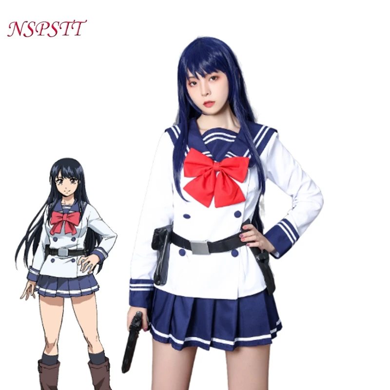 

NSPSTT Tenkuu Shinpann Yuri Honjou Cosplay Costume Anime High-Rise Invasio Costume Cosplay Outfit JK Uniform Halloween Full Set