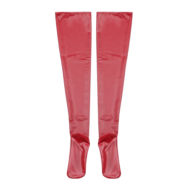 Women Lady Customized Sexy Long Stockings Temptation Thigh Length Matte Latex Ammonia Nightclub Stylish