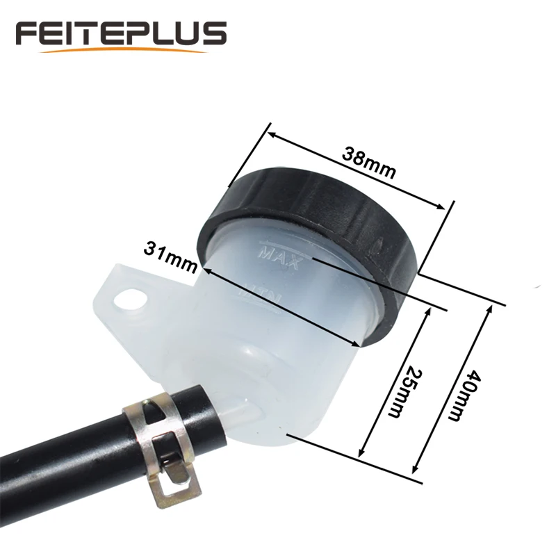 Motorcycle Rear Brake Master Cylinder Pump Hydraulic Brake Pump Refit For Kawasaki KX125 KX250 90-02 KLX250 D-Tracker