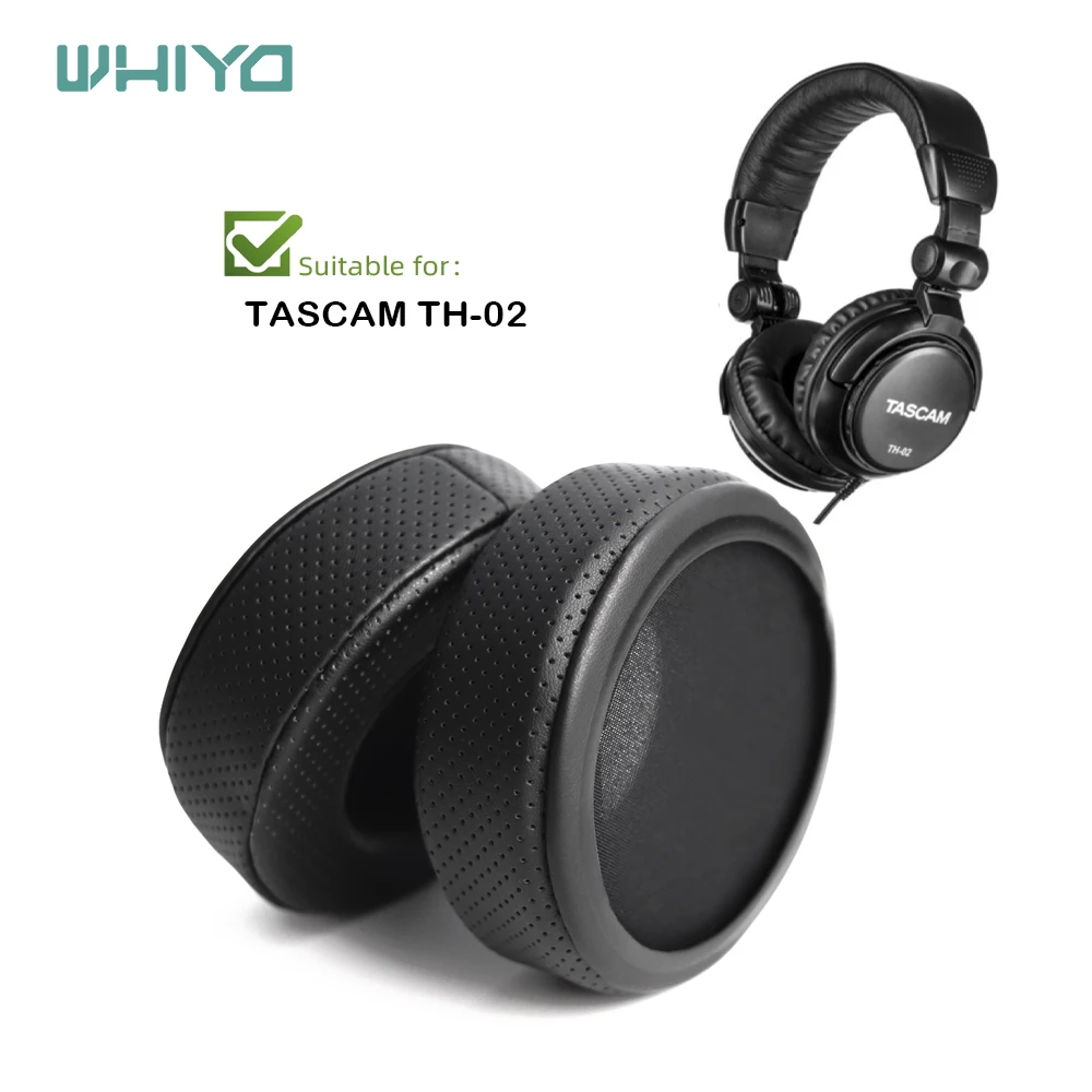 Whiyo Replacement Ear Pads for TASCAM TH-02 TH02 Headphones Cushion Sleeve Velvet Earpad Cups Earmuffes Cover