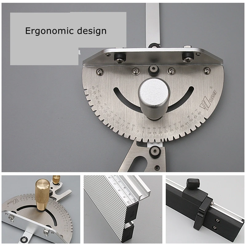 Woodworking and Flip Stopper Enhanced Fence Miter Gauge Set Table Saw Router Angle Miter Gauge Guide 450mm