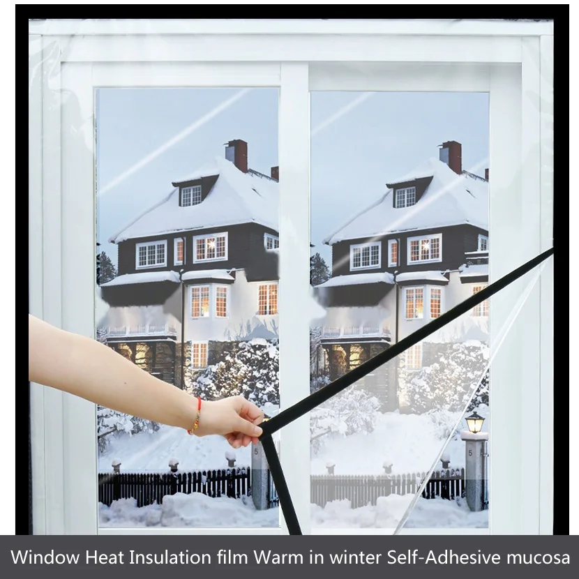 Winter Indoor Window Film 0.25mm Window Windproof Film And Warm Film Are Made Of Special Cold-Resistant PVC Material