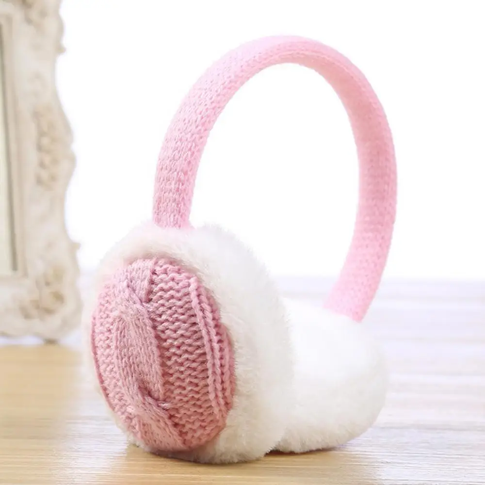 2022ผู้หญิงถัก Earmuff ฤดูใบไม้ร่วงฤดูหนาว Warm Plush ถักหู Muffs หูครอบคลุมเย็นสภาพอากาศ Windproof หูอุ่น Orejeras