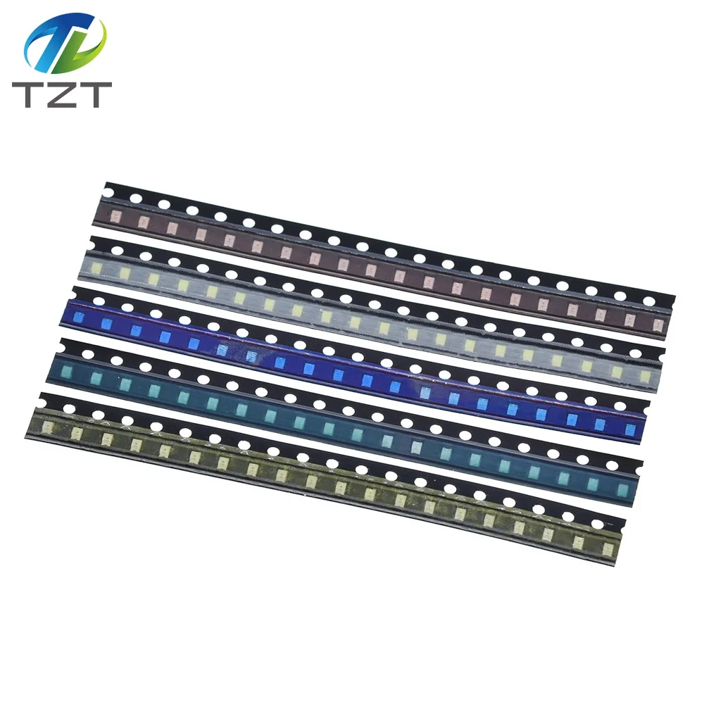 100 stücke = 5 farben x 20 stücke 5730/5050 /1210 /1206 /0805 /0603 LED Diode Sortiment SMD LED Diode Kit grün ROT Weiß Blau Gelb 5630 – Detail 24