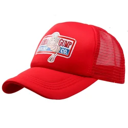 Gorra de béisbol ajustable Bubba Gump, sombrero bordado de Camarón, sombrero de disfraz de Gump de bosque, sombrero de Camarón, gorra de malla de algodón