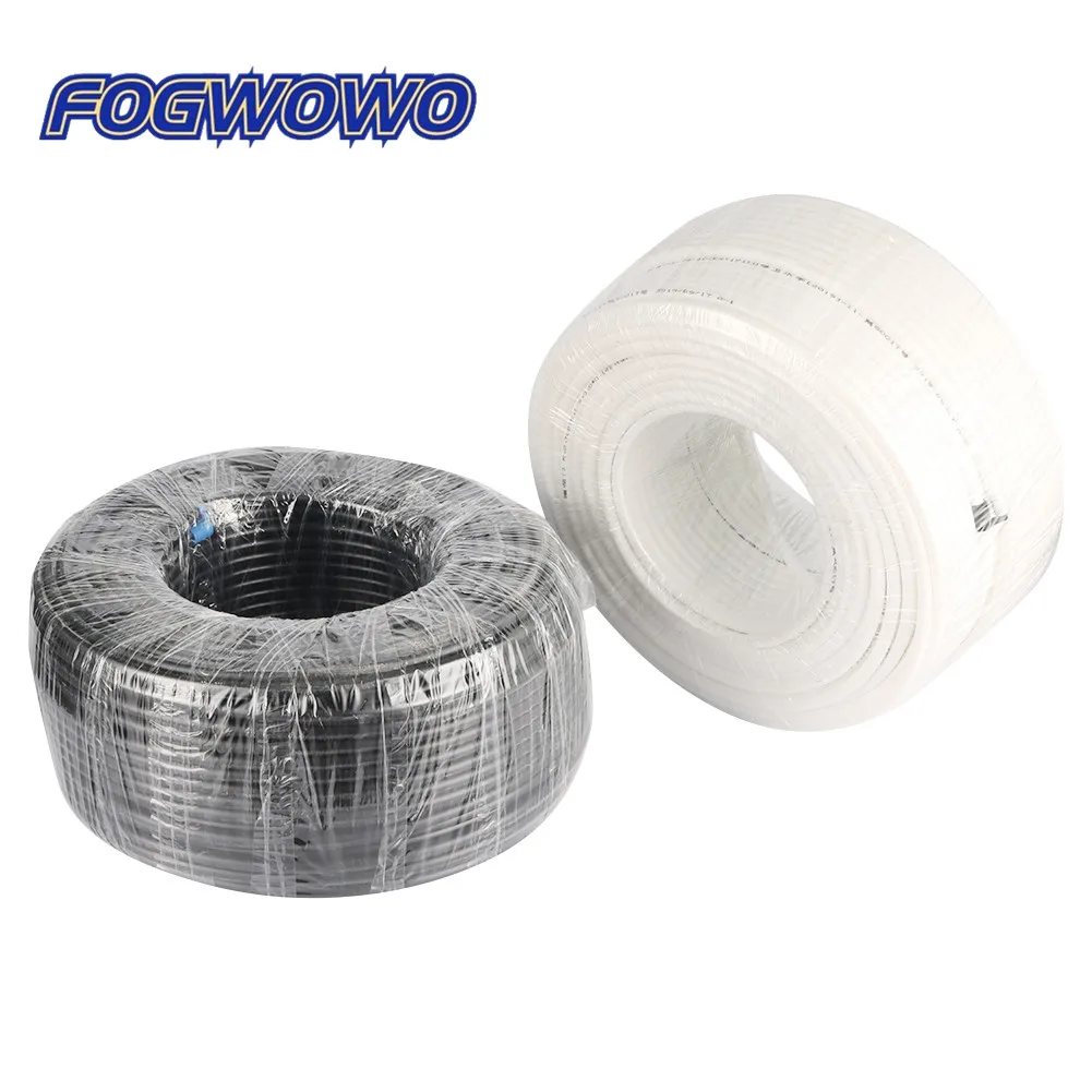 Rura PE 100M 1/4 cala (4*6,35mm) do nawadniania, system dyszy rozpylających, wąż do systemu atomizacji, filtr wody, złączki, czarny, biały