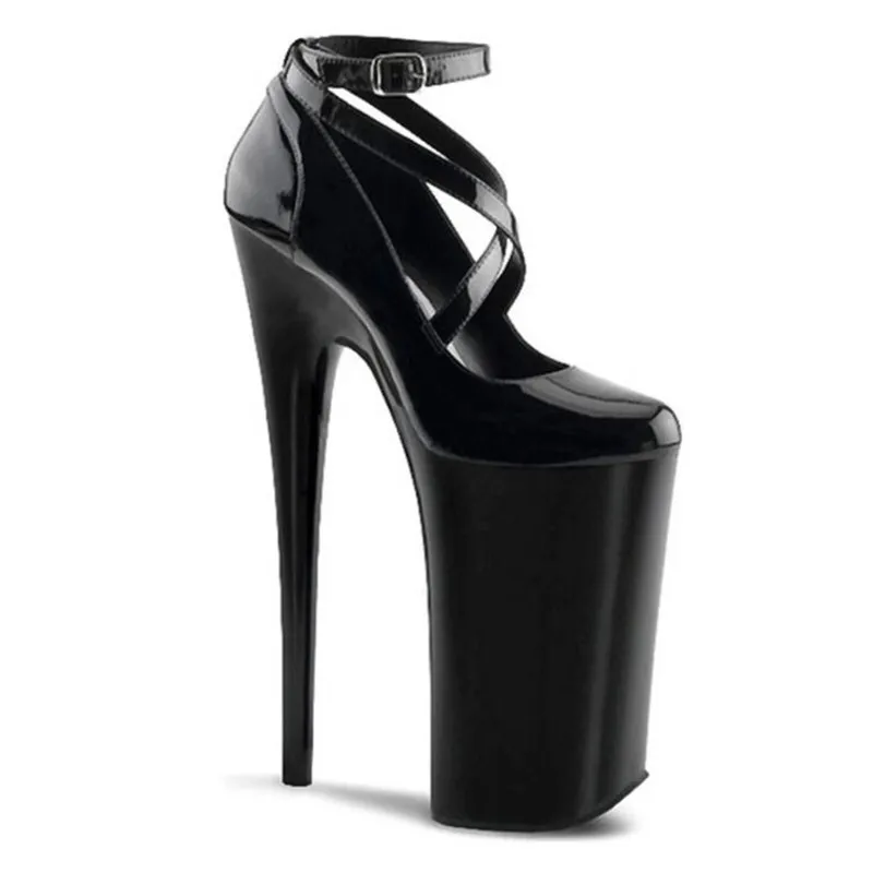 Zapatos de alta calidad para mujer, calzado de boda, sexy, para discoteca, 20cm, stiletto, plataforma impermeable, 10CM, talla grande 3-16