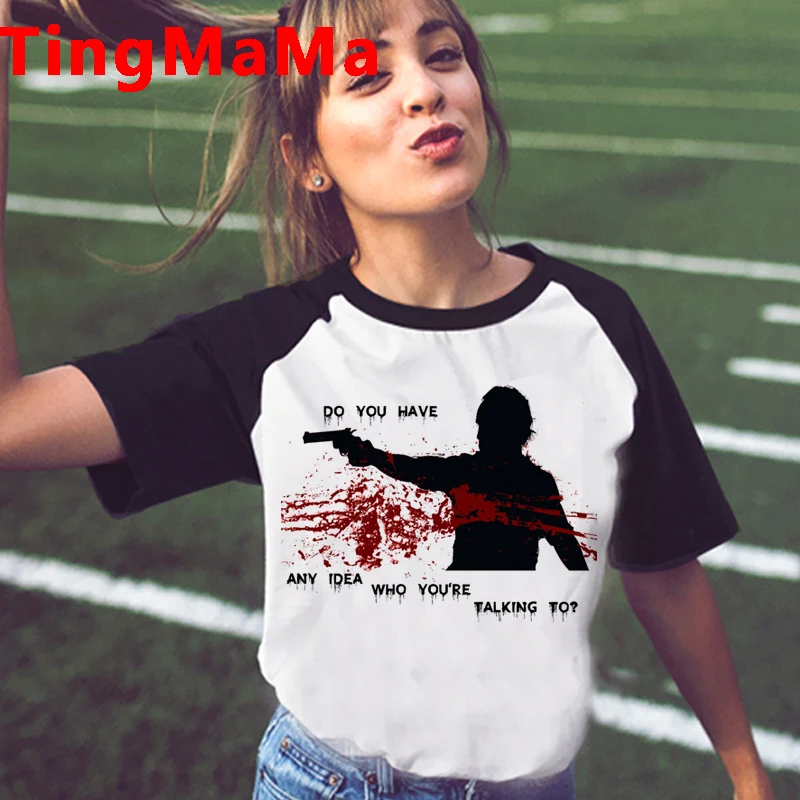 The Walking Dead T Shirt Men Horror Zombie Graphic Tees I Am Negan T-shirt Unisex Tops Hip Hop Cartoon Harajuku Tshirt Male