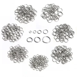 100pcs/Lot Stainless Steel 3/4/5/6/7/8/10mm Open Single Loops Jump Split Rings for DIY Jewelry Findings Jewelry Making Wholesale