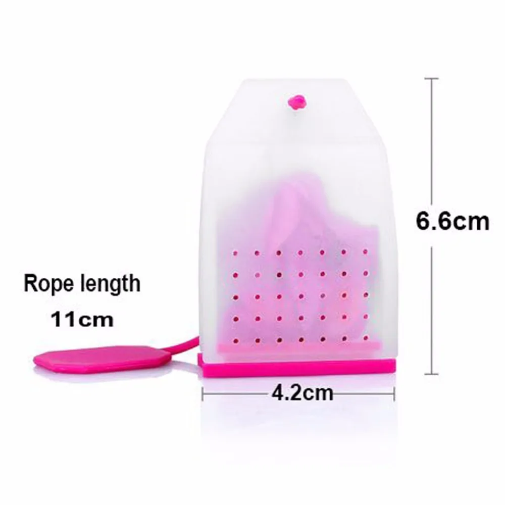 1Pc Bag Style Tea Infusers Silicone Tea Strainers Herbal Spice Tea Infuser Filters Scented Kitchen Drinking Coffee Tea Tools