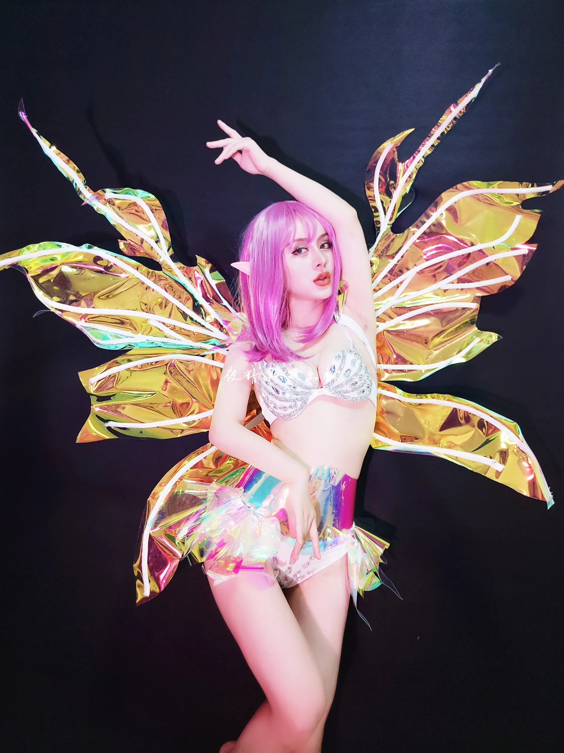 

Customized big butterfly wings nightclub bar gogo dance party party DS show Halloween cosplay costumes