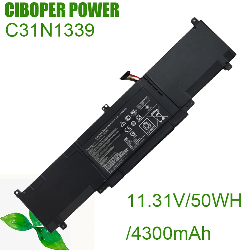 CP Laptop Battery C31N1339 11.31/50WH/4300mAh For Zenbook UX303L UX303LN TP300L TP300LA TP300LJ Q302L Q302LA Q302LG