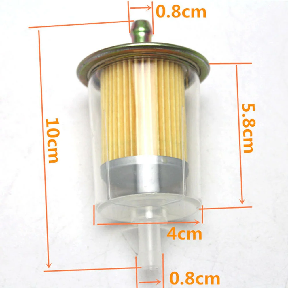 Motorcycle Tractor Truck Inline Gas Petrol Fuel Filter 8mm 3/8\'\' Pipe Universal Car Tuning Durable Car Accessories Universal