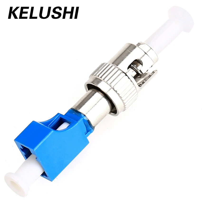 

KELUSHI ST-LC Fiber Optic Adapter LC Female to ST Male UPC SM 9/125 Hybrid Adapter Single Mode FTTH Tool Optical Fiber Connector