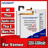 HSABAT 3350-6300mAh Battery for Vernee Thor E /178003 for Vernee M5 for Vernee Mars Pro for Thor for Vernee Apollo /Apollo Lite