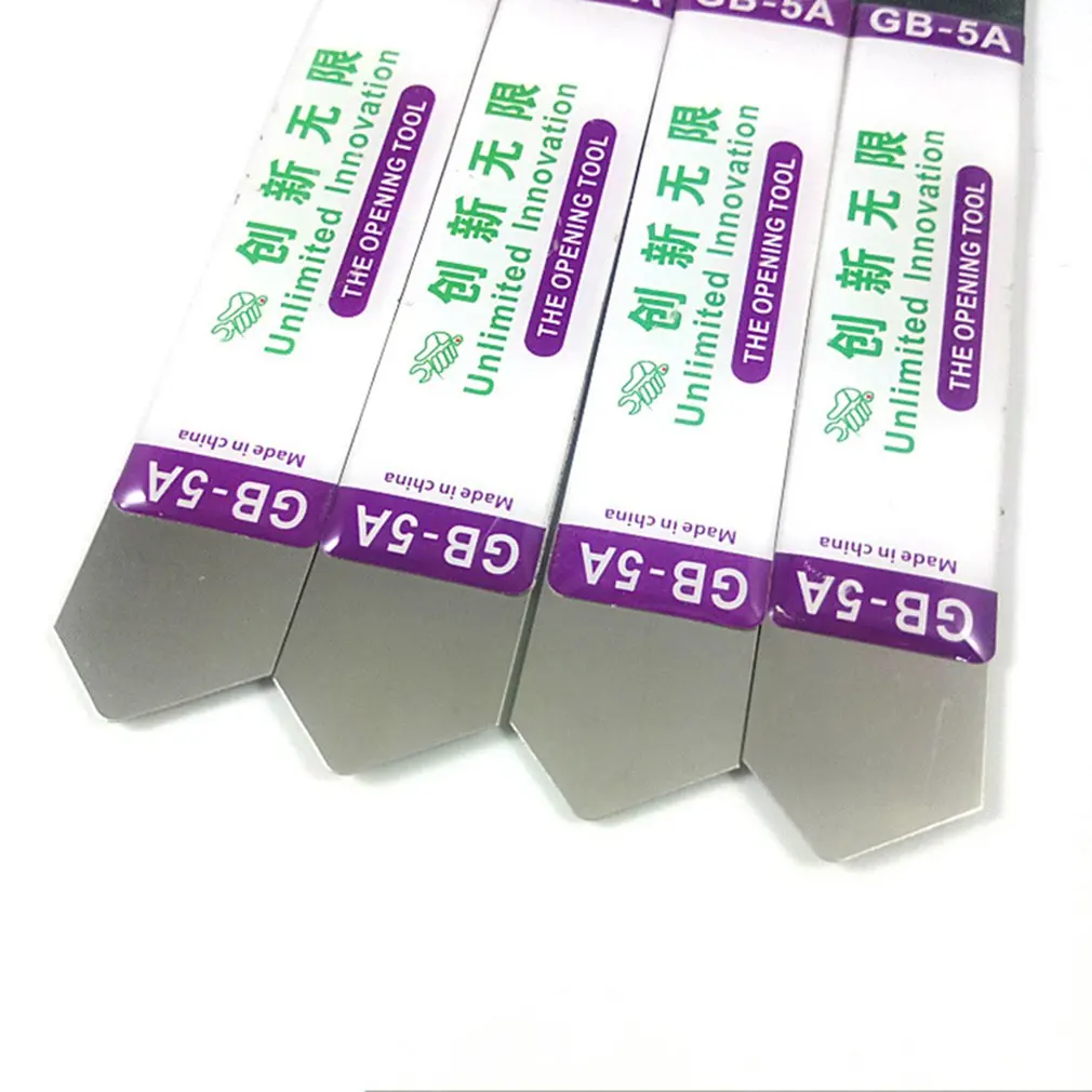 5 Pcs Soft Thin Stainless Steel Pry Blade LCD Screen Opening Tool For Mobile Phone Touch Screen Repair Kit Pry Slice