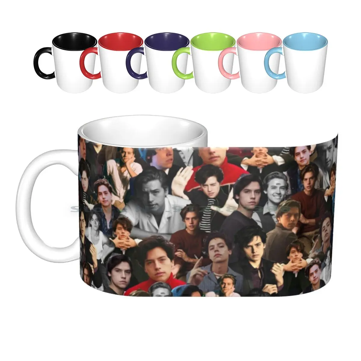 Cole Sprouse Collage Ceramic Mugs Coffee Cups Milk Tea Mug Cole Sprouse Cole Cole Sprouse Collage Riverdale Jughead Jones