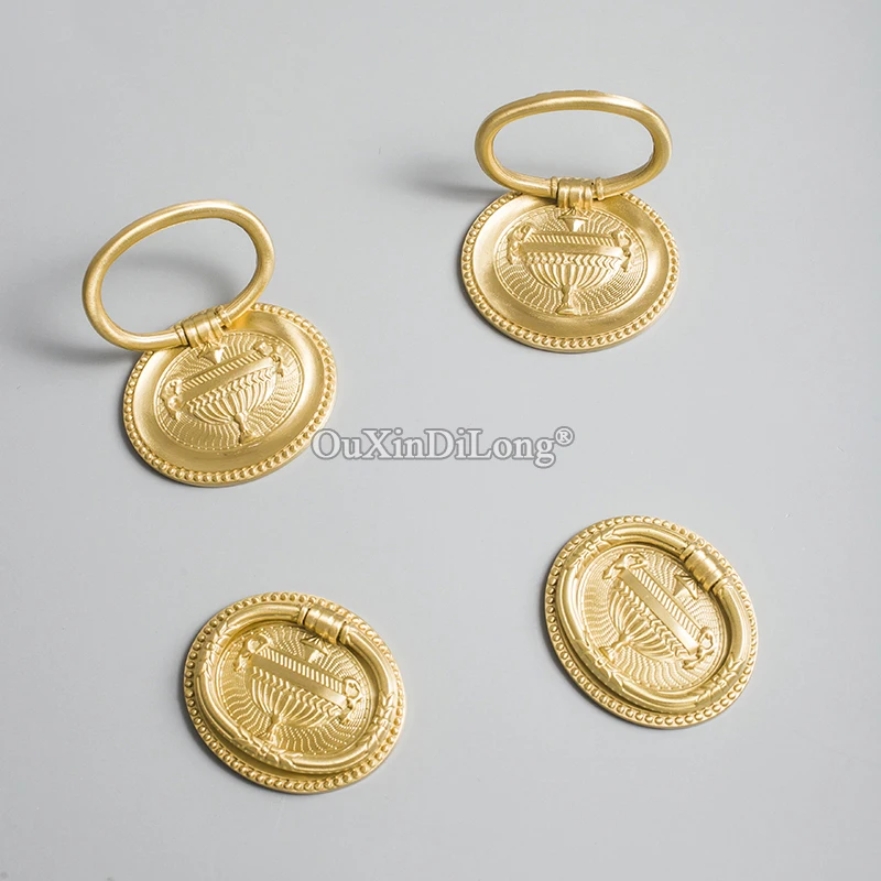 Brand New 10PCS European Pure Brass Cabinet Door Handles Drawer Pulls Cupboard Wardrobe TV Wine Cabinet Pulls Pens Handles