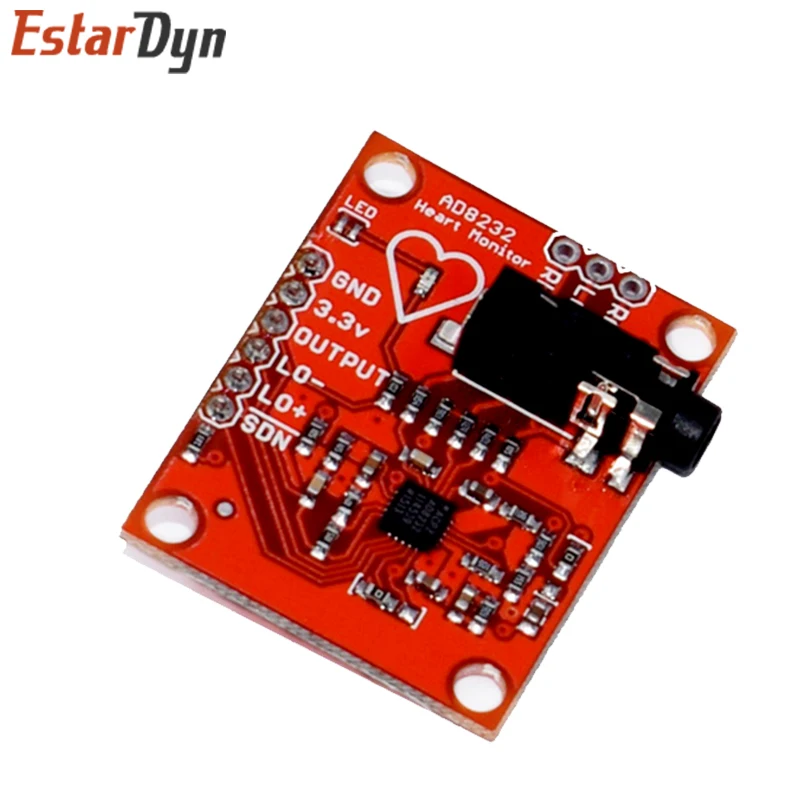 AD8232 Modul EKG AD8232 Kit Modul Sensor Pemantau EKG Jantung Pulsa Pengukuran EKG Diy