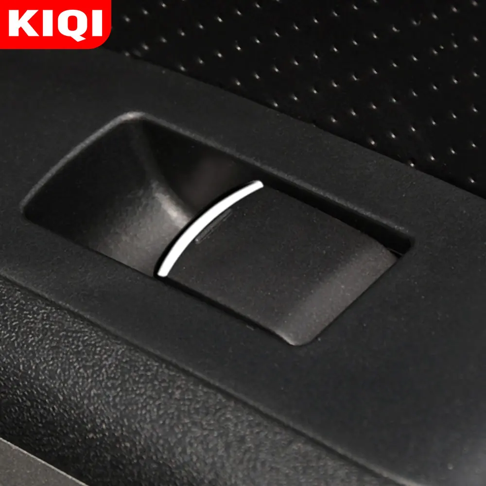 KIQI Car Windows Lift Button Switch Cover Trim for Nissan Versa Note Sunny 2010 - 2018 Accessories ABS Chrome Interior Stickers