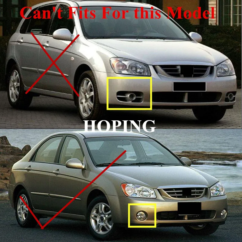 Hoping Auto Front Bumper Fog Light For KIA CERATO 2005 2006 2007 Replacement Fog Lamp