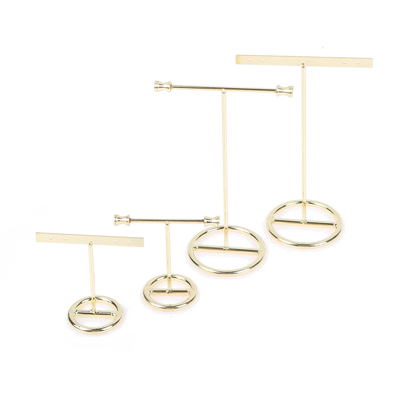 Ohrringe Display Stand Gold Ohrringe Display Rack T-Form Ohrringe Schaufenster Goldene