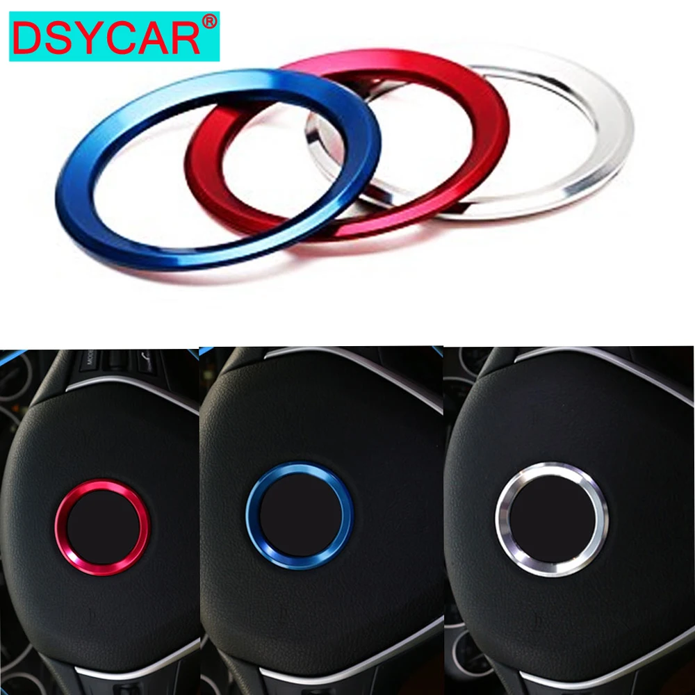 

DSYCAR 1Pcs Inner Diameter Steering Wheel Center Decor Logo Ring Cover For BMW 320LI GT5 Series X1 X3 X4 X5 X6