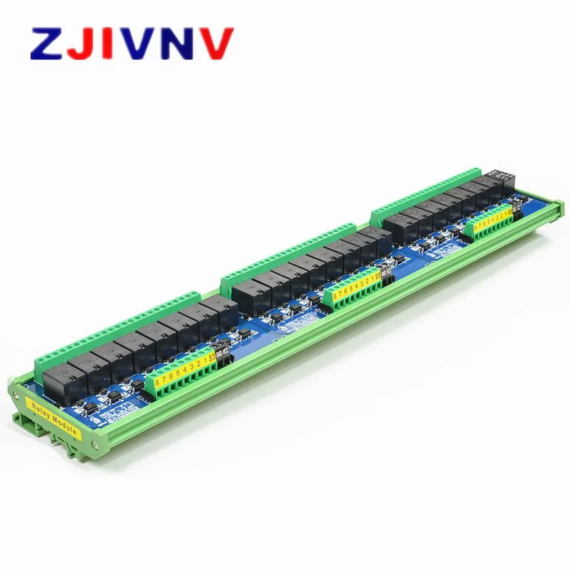 

24 Channels 12V 1NO + 1NC Optocoupler Isolation Relay Module Supply Voltage DC 12V Trigger Signal DC 3.3V 5V 12V 24V