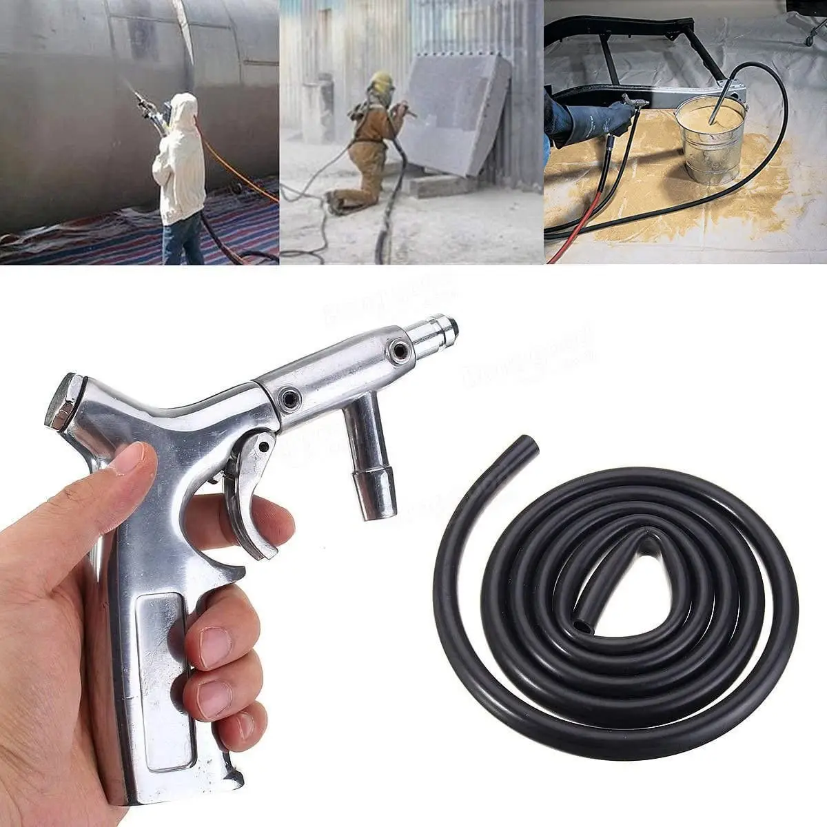 HOLDWIN Xịt Không Cát Blaster Xi Phông Ăn Vụ Nổ Súng Hút Nhám Phun Cát Súng
