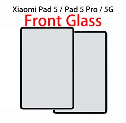 New Front Glass (No Touch Digitizer) LCD Display Screen Outer Panel For Xiaomi Pad 5 / Pad 5 Pro 5G XIAOMI MI PAD 5 Replacement