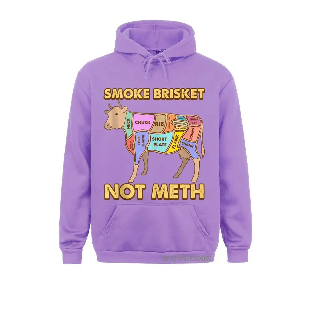 Smoke Brisket Not Meth Barbeque Meat Grill Funny BBQ Quote Unique Winter/Autumn Mens Hoodies Crazy Clothes Slim Fit Sweatshirts