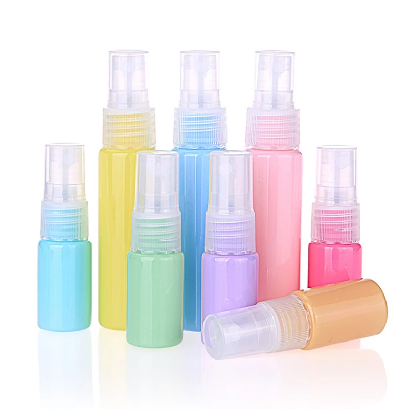 

500pcs/lot 10ml 30ml Colorful hand bottle empty plastic spray bottle Cosmetics packaging tube