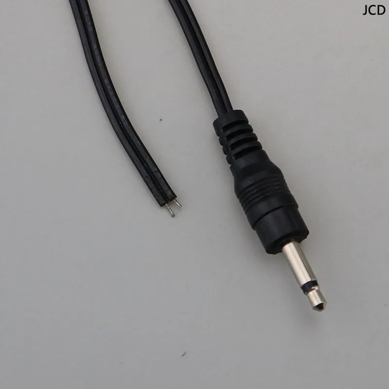 3.5mm Mono Stereo Headset male Plug with cable 2 pole 3.5 mm welding Audio Jack Adapter Connector length:1.5m