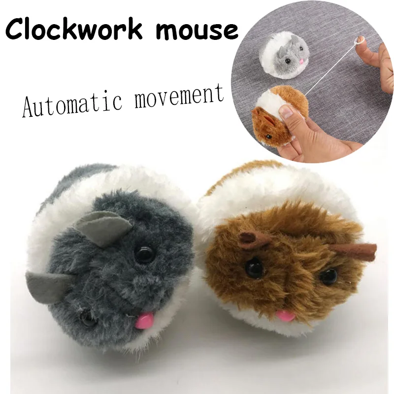 Automatic Movement Little Mouse Plush Toy for Cats and Dogs, Interactive Pet Toys, Tongling Mouse, Moving