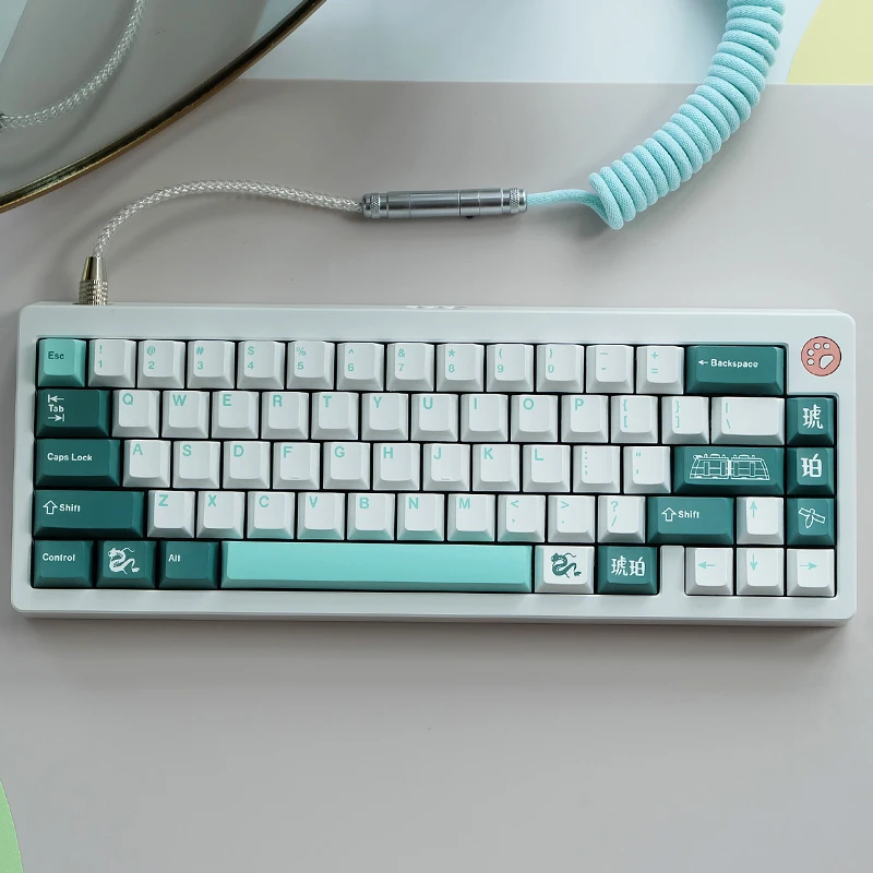 

GMK Haku Clone 139 Keycaps PBT Dye Subbed Cherry Profile Keycap For MX Switch Mechanical Keyboard GH60 GK61 GK64