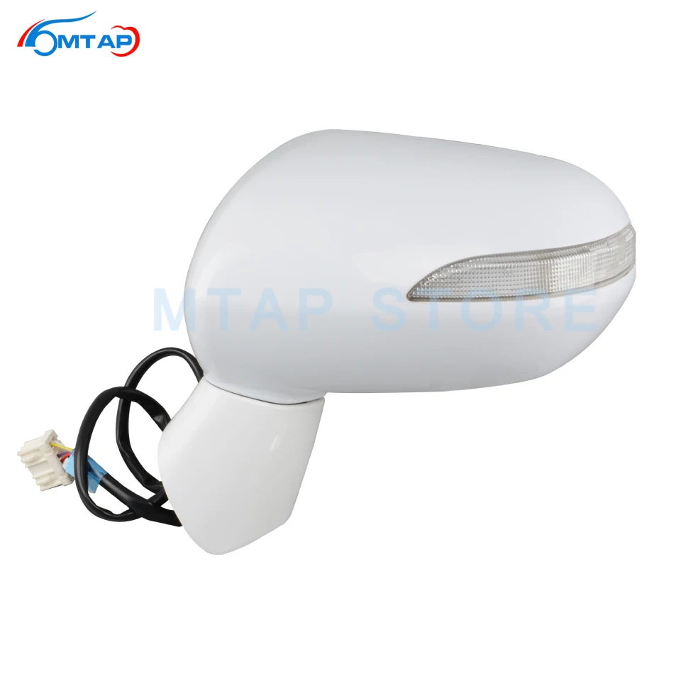 MTAP Car Exterior Door Rearview Mirror Assy  For Honda Jazz FIT GD 2005 2006 2007 2008 For City 2007 2008 5-PINS With LED Light