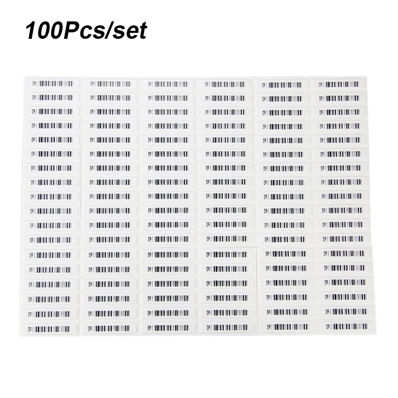 100Pcs/set 58Khz Anti-theft DR Lables Soft AM Tags for Supermarket Store Mall EAS System Acoustomagnetic Adhesive Retail Sticker