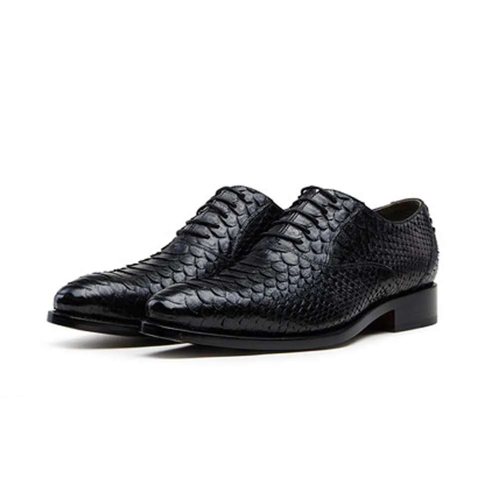 

CWV new Men shoes manual Python skin Leather shoes business Men formal shoes office Single shoes men snake skin shoes