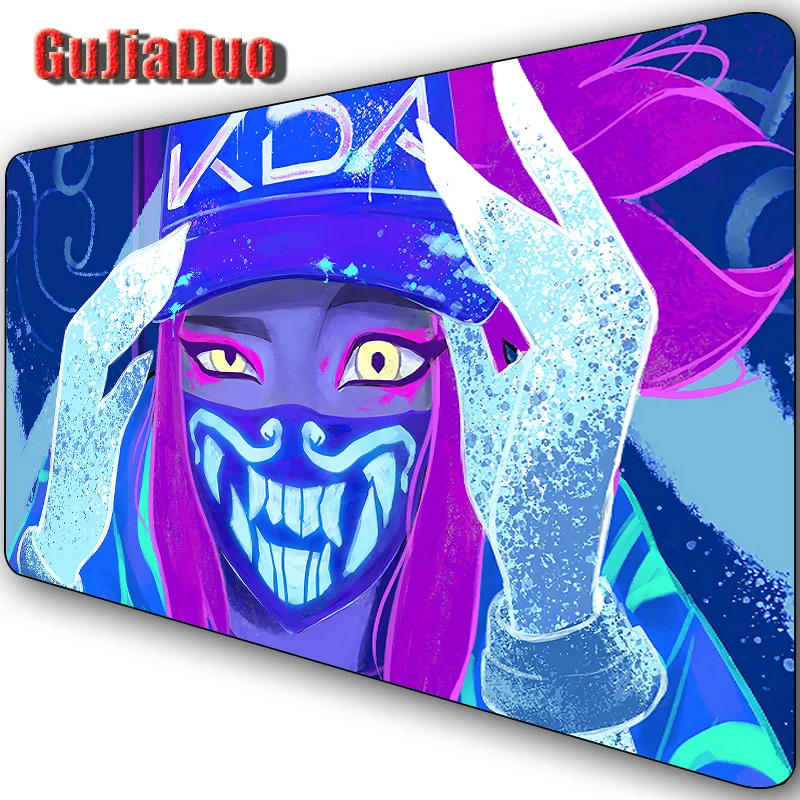 League of Legends Akali Mouse Pad Gamer Computer Desk Mat Gaming Room Accessories Anime Mousepad 80x40 Large Table pad for Game